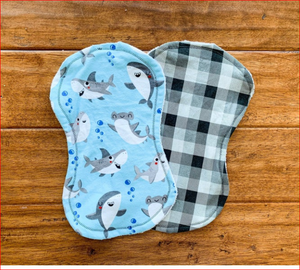 Custom Logo 100% Cotton Triangle <b>Baby</b> Burp Cloth - Product Image 1