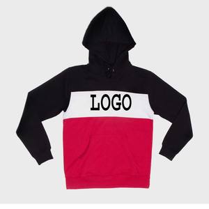 เสื้อมีฮู้ดผ้าฟลีซสำหรับผู้ชายผ้าคอตตอน100% มี3สีผสมกันผ้าถักกันหด - Product Image 6