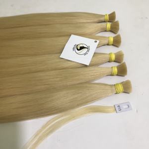 Vente en gros 613 paquets de cheveux vietnamiens vierges Remy crus alignés sur les cuticules 6 vagues blondes russes Double tirage - Product Image 1