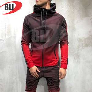 Vente en gros de sweats à capuche imprimés avant et arrière avec sublimation du logo de votre propre marque sweats à capuche zippés personnalisés pour hommes et femmes - Product Image 2