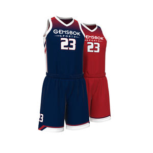 Uniforme de basket-ball personnalisé avec col en v, ensemble uniforme réversible, séchage rapide, confortable, nouvelle version 2019 - Product Image 1