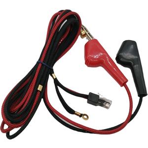 Cable de prueba personalizado por el fabricante para laboratorio, con pinza de cocodrilo en ángulo y terminal de anillo - Product Image 4