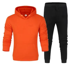 Tenue de sport unisexe, Sweat-shirt à capuche, en coton uni, pour homme, survêtement, Jogging, vente en gros, 2020