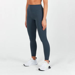Women's High-Waisted Yoga Pants Soft Tummy Control Slimming <b>Leggings</b> For Workout & Running Solid <b>Pattern</b> - Product Image 6