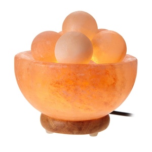 Cute Fire Bowl With Salt Round Mini <b>Balls</b> Himalayan Salt <b>Lamp</b>-Sian Enterprises - Product Image 2