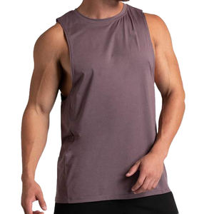 High quality custom cotton tank top mens <b>undershirt</b> gym men's tank tops - Product Image 5