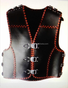 Chaleco de Motociclista Reversible de Cuero Genuino para Hombre, Estilo Nuevo, Talla Grande, con Cadena de Metal, Ropa Exterior para Motocicleta - Product Image 6