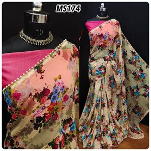 Sari jacquard di seta Banarasi con camicetta da donna indossano abiti da festa per donna festival quotidiano sari di seta di cotone morbido prezzo basso all'ingrosso
