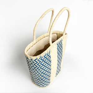 Cesta de compras de algas marinas tejidas naturales de alta calidad Bolsa de playa de moda con dos asas para el verano-Hecho en Vietnam - Product Image 3