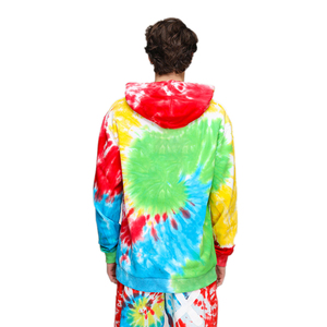 Sweat-shirt à capuche tie-dye personnalisé OEM, mode hiver streetwear, tissu 100% coton pur, homme/femme. - Product Image 2