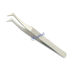 Pince à épiler pour extension de cils tendance en fibre d'acier inoxydable avec poignée en diamant - Product Image 4