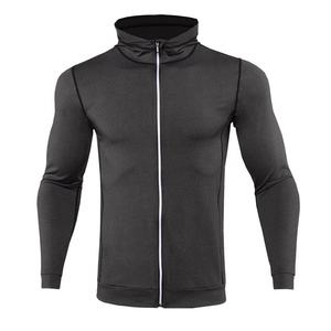 Vêtements de sport de haute qualité sweats à capuche d'automne sport fermeture éclair course vestes minces Fitness vêtements de sport Sport Jogging costumes Logo personnalisé - Product Image 3