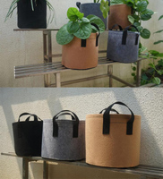 Bolsas de Cultivo para Fresas y Vegetales, con Asa Resistente para Colgar, Tela de Fieltro Transpirable y Gruesa, Bolsa de Cultivo para Zanahorias y Cebollas