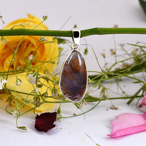 Piedra preciosa de cacoxenita Natural genuina colgante de cacoxenita auténtica Plata de Ley 925 colgante de cacoxenita rara regalo de calidad - Product Image 2