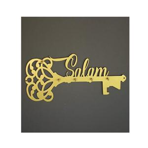 Stainless Steel Gold Color <b>Wall</b> <b>Mounted</b> <b>Key</b> Holder Finest Quality Islamic <b>Key</b> Holder For Home Living Area Use - Product Image 5
