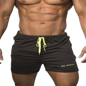 Pantalones cortos de gimnasio para hombre, cómodos, de último diseño, Color gris, con disponibilidad de impresión personalizada - Product Image 6