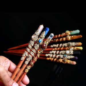 Machine de collage en cristaux de style phénix naturel, accessoire pour cheveux, lot de bijoux en argile polymère transparente avec cristaux, vente en gros - Product Image 1