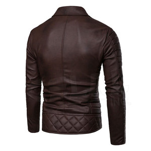 Chaquetas de cuero ligeras hechas en Pakistán para hombre, logotipo personalizado, transpirable, con capucha, cuello levantado, ropa de calle para invierno, talla XL, precio - Product Image 2