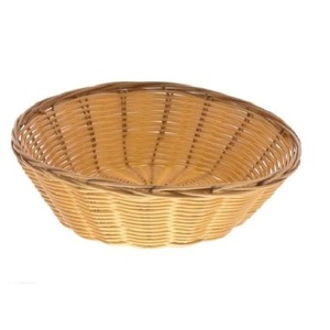Bol à fruits en rotin fait main de forme ronde de grande taille, parfait pour les ustensiles de cuisine élégants et le stockage des aliments - Product Image 1