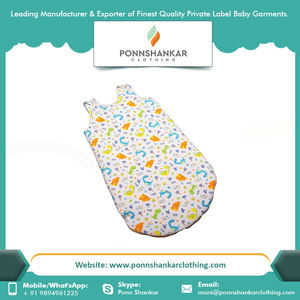 Sleeping <b>Bag</b> Portable Outdoor Original Cotton Sleeping <b>Bag</b> TOG 2.5 for unisex baby GOTS certified cotton manufacturers - Product Image 5