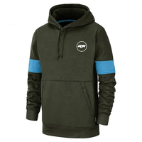 Hoodie Sporty Pria Warna Ungu Dengan Saku Depan Dan Garis-garis Di Lengan Hoodie ungu dengan garis-garis di samping