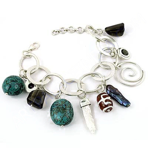 Fashion Gemstone Silver <b>Bracelet</b> - Product Image 2