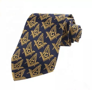 Corbata de seda personalizada para hombre, corbata de regalia masónica, alta calidad, gran oferta - Product Image 3