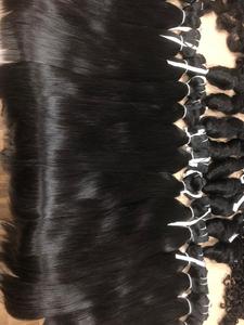 Extensions de cheveux humains lisses et raides, 18 pouces, haute qualité, pour la confection de perruques en cheveux naturels - Product Image 4