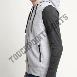 เสื้อมีฮู้ดสำหรับผู้ชาย,เสื้อสเวตเตอร์ถักมีฮู้ดแบบสวมหัวผ้าฝ้าย - Product Image 3