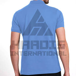 เสื้อโปโลทรงพอดีตัวสำหรับผู้ชายเสื้อโปโลแขนสั้นสั่งทำได้ - Product Image 3