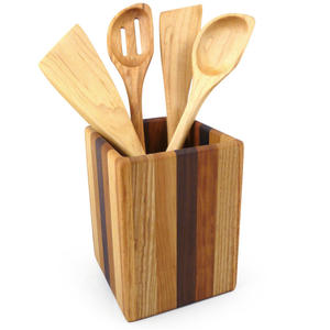 Soporte de madera para cuchara de cocina, espátula, estante organizador, soporte para palillos, 100% - Product Image 2
