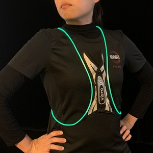 เสื้อกั๊ก LED เพื่อความปลอดภัย เสื้อกั๊กสะท้อนแสงสำหรับวิ่ง แบตเตอรี่ลิเธียมไอออน ชาร์จผ่าน USB ไฟนิรภัยแบบพกพา - Product Image 6