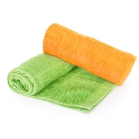 White Solid Color 3-Piece Cotton Woven Bath Towel Set with Quick-Dry & Azo-Free Features for Adults