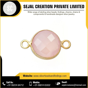 Composants de bijoux de mode de haute qualité en argent sterling 925 Sejal Creation, connecteurs de pierres précieuses à sertissage personnalisé, vente en gros - Product Image 6