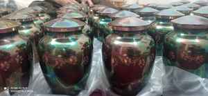 Urna de cremación de mascotas RAKU de latón, fabricante y distribuidor de la INDIA - Product Image 2