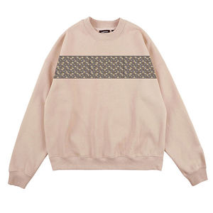 Jersey de algodón 100% para hombre y mujer, Jersey de algodón 330gsm, OEM, personalizado, de algodón, informal, de cuello redondo, Sudadera con cuello redondo - Product Image 2