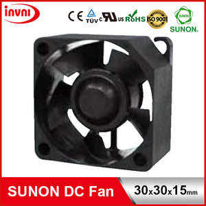 SUNON <b>12V</b> <b>DC</b> Brushless Axial Flow Cooling Fan 30*30*15 30x30x15 mm 30x30x15mm (MF30151V1-10000-A99) - Product Image 2