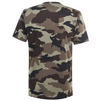 T-shirt décontracté pour homme à col rond imprimé camouflage, coupe régulière, 100 % coton écologique, impression intégrale personnalisée, vente en gros
