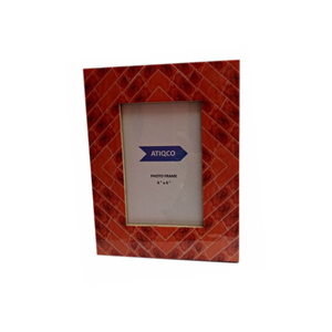 Red Trending Wooden Photo <b>Frame</b> <b>with</b> Unique Geometrical Digital <b>Print</b> Stylish Designs Timeless Appeal Attractive Wood <b>Frames</b> - Product Image 1