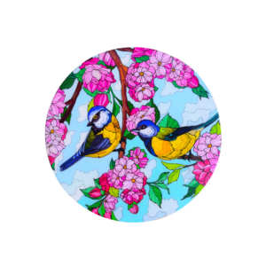 Haute qualité impression florale sous-verres en bois nouveauté conception thé café vin cuisine décorations de table tapis tampons accessoires - Product Image 4