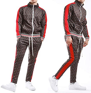 ชุดวอร์มผู้ชายคอสูง2ชิ้น,สำหรับฤดูหนาวฤดูใบไม้ร่วงมีสไตล์ชุดวอร์มซิปหน้ามีซิปลายทางด้านข้าง - Product Image 6