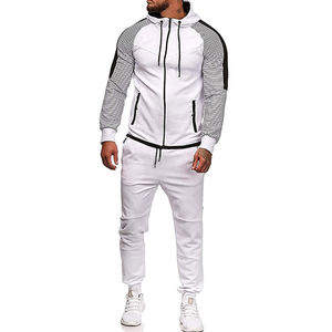 Chándal para correr para hombre, ropa 100 de poliéster, con logotipo personalizado, conjunto de chándal de cuello redondo para invierno, venta al por mayor - Product Image 2