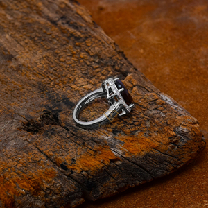 Bague en pierres précieuses de quartz fumé naturel de forme ovale en argent sterling 925 bagues de mode de style chocolat fumé à la mode fournisseurs en gros - Product Image 4