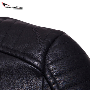 Chaqueta de Cuero para Hombre, Estilo Urbano, Corte Ajustado, Piel de Vaca, Gran Venta 2026 - Product Image 3