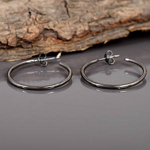 Pendientes de aro de Plata de Ley 925 chapados en oro amarillo de 18K para niñas y mujeres, joyería fina de peso ligero sin piedras preciosas - Product Image 4