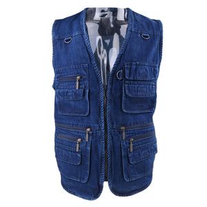 Men's Premium Slim-Fit Casual Denim Vest Vintage <b>Wash</b> Breathable Fabric Winter Outerwear Durable Stitching Sleeveless Jacket - Product Image 1
