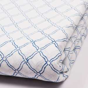 Cotton Shirts Fabric Medium <b>Thickness</b> Hand Block Print Striped Print Fabric Woven Technique for Suits <b>Curtains</b> Boys Girls - Product Image 1