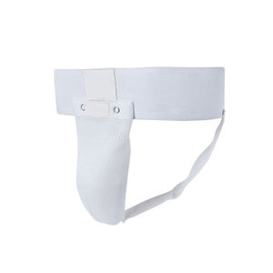 Protector de ingle de artes marciales Sanda para hombres-Muay Thai Protección abdominal PU y material elástico Tamaño y color personalizables - Product Image 3