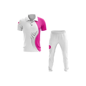 Made in Pakistan Good Quality 100% Polyester Custom Sublimation Printing Men's Cricket Uniform in Customized Size & Design