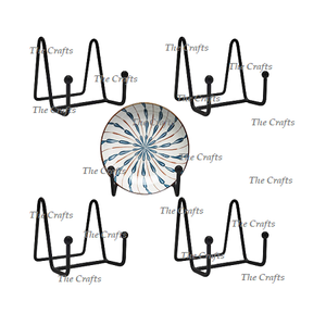 Vente en gros de porte-assiettes de couleur noire en fer pour la cuisine et la table Lot de 3 porte-assiettes de qualité exclusive - Product Image 2